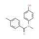 N-(4-hydroxyphenyl)-N,4-dimethylbenzamide (CAS 1148-53-4) - chemical structure image