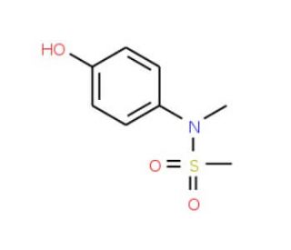 N-(4-hydroxyphenyl)-N-methylmethanesulfonamide (CAS 3572-85-8) - chemical structure image