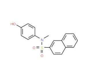 N-(4-hydroxyphenyl)-N-methylnaphthalene-2-sulfonamide - chemical structure image