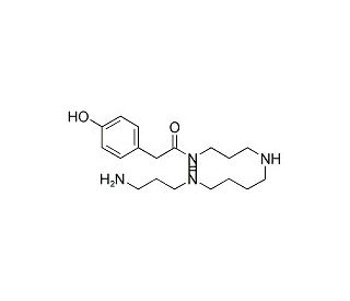 N-(4-Hydroxyphenylacetyl)-spermine (CAS 130210-32-1) - chemical structure image