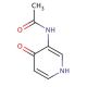 N-(4-Hydroxypyridin-3-yl)acetamide (CAS 101860-99-5) - chemical structure image