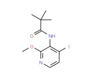 N-(4-Iodo-2-methoxypyridin-3-yl)pivalamide (CAS 131653-62-8) - chemical structure image