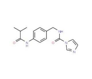 N-[4-(isobutyrylamino)benzyl]-1H-imidazole-1-carboxamide - chemical structure image
