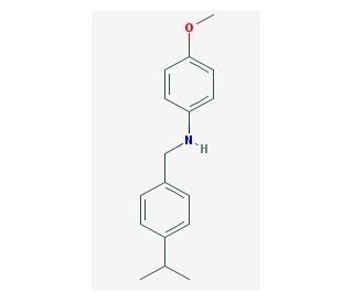 N-(4-isopropylbenzyl)-N-(4-methoxyphenyl)amine (CAS 851269-50-6) - chemical structure image