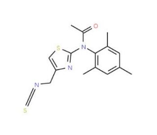 N-[4-(isothiocyanatomethyl)-1,3-thiazol-2-yl]-N-mesitylacetamide - chemical structure image