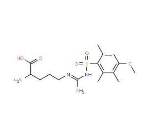 N-(4-Methoxy-2,3,6-trimethylbenzenesulfonyl)-L-arginine (CAS 80745-10-4) - chemical structure image
