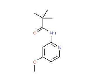 N-(4-Methoxy-pyridin-2-yl)-2,2-dimethyl-propionamide (CAS 898561-60-9) - chemical structure image