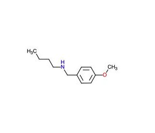 N-(4-Methoxybenzyl)-1-butanamine (CAS 3910-58-5) - chemical structure image