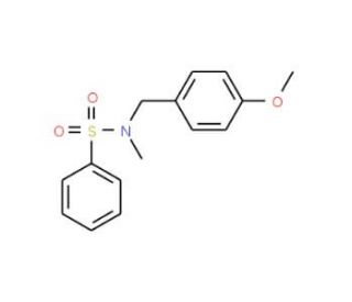 N-(4-Methoxybenzyl)-N-methylbenzenesulfonamide (CAS 915916-89-1) - chemical structure image