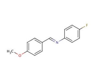 N-(4-Methoxybenzylidene)-4-fluoroaniline (CAS 3381-48-4) - chemical structure image
