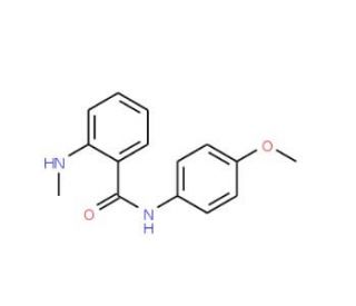 N-(4-methoxyphenyl)-2-(methylamino)benzamide (CAS 1029-08-9) - chemical structure image