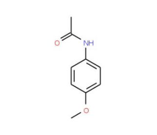 N-(4-Methoxyphenyl)acetamide (CAS 51-66-1) - chemical structure image