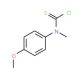 N-(4-Methoxyphenyl)-N-methylthiocarbamoyl chloride (CAS 55246-79-2) - chemical structure image