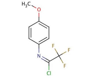 N-(4-Methoxyphenyl)trifluoroacetimidoyl Chloride (CAS 75999-66-5) - chemical structure image