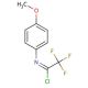 N-(4-Methoxyphenyl)trifluoroacetimidoyl Chloride (CAS 75999-66-5) - chemical structure image