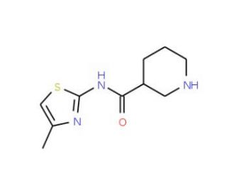 N-(4-methyl-1,3-thiazol-2-yl)piperidine-3-carboxamide - chemical structure image