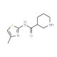 N-(4-methyl-1,3-thiazol-2-yl)piperidine-3-carboxamide - chemical structure image