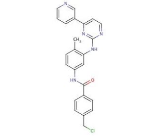 N-[4-Methyl-3-(4-pyridin-3-yl-pyrimidin-2-ylamino)-phenyl]-4-chloromethyl Benzamide (CAS 404844-11-7) - chemical structure im