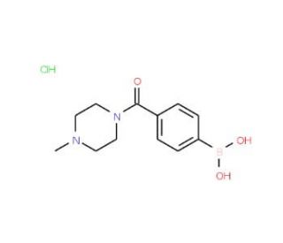 N-4-Methylpiperazinyl 4-boronobenzamide hydrochloride (CAS 913835-43-5) - chemical structure image