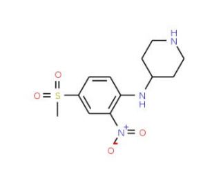 N-[4-(Methylsulphonyl)-2-nitrophenyl]piperidine-4-amine - chemical structure image