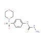 N-[4-(morpholin-4-ylsulfonyl)phenyl]hydrazinecarbothioamide - chemical structure image