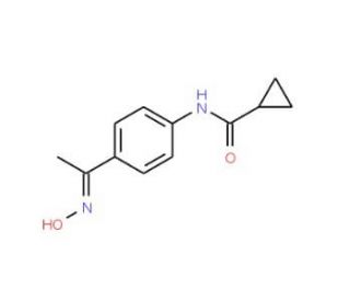 N-{4-[N-hydroxyethanimidoyl]phenyl}cyclopropanecarboxamide - chemical structure image
