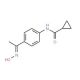 N-{4-[N-hydroxyethanimidoyl]phenyl}cyclopropanecarboxamide - chemical structure image