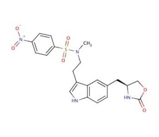 N-(4-Nitrobenzenesulfonyl) N-Desmethyl Zolmitriptan - chemical structure image