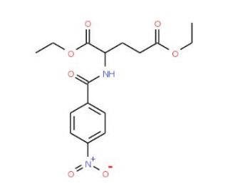 N-(4-Nitrobenzoyl)-L-glutamic acid diethyl ester (CAS 7148-24-5) - chemical structure image