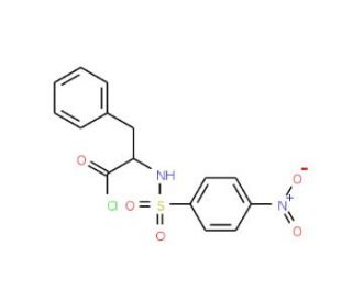 N-(4-Nitrophenylsulfonyl)-L-phenylalanyl chloride (CAS 146815-23-8) - chemical structure image