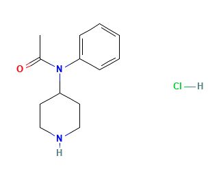 N-4-Piperidylacetanilide Hydrochloride (CAS 22352-82-5) - chemical structure image