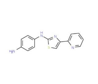 N-(4-Pyridin-2-yl-thiazol-2-yl)benzene-1,4-diamine - chemical structure image