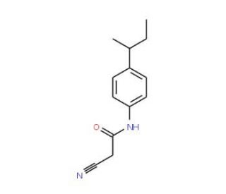 N-(4-sec-Butyl-phenyl)-2-cyano-acetamide - chemical structure image