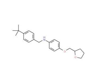 N-[4-(tert-Butyl)benzyl]-4-(tetrahydro-2-furanylmethoxy)aniline (CAS 1040690-44-5) - chemical structure image