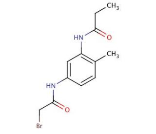 N-{5-[(2-Bromoacetyl)amino]-2-methylphenyl}propanamide (CAS 1138443-75-0) - chemical structure image