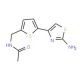 N-{[5-(2-amino-1,3-thiazol-4-yl)thien-2-yl]methyl}acetamide - chemical structure image