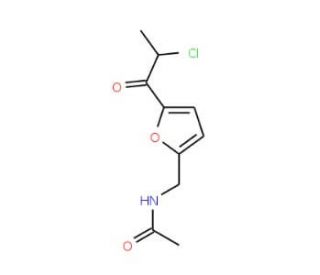 N-{[5-(2-chloropropanoyl)-2-furyl]methyl}acetamide - chemical structure image