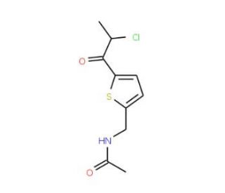 N-{[5-(2-chloropropanoyl)thien-2-yl]methyl}acetamide - chemical structure image