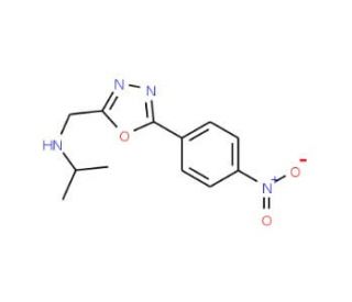 N-{[5-(4-nitrophenyl)-1,3,4-oxadiazol-2-yl]methyl}propan-2-amine - chemical structure image