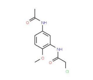 N-[5-(acetylamino)-2-methoxyphenyl]-2-chloroacetamide - chemical structure image
