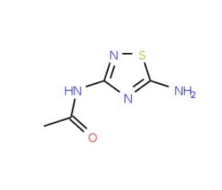 N-(5-Amino-[1,2,4]thiadiazol-3-yl)-acetamide - chemical structure image