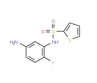 N-(5-amino-2-fluorophenyl)thiophene-2-sulfonamide - chemical structure image