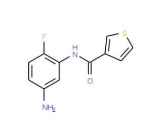N-(5-amino-2-fluorophenyl)thiophene-3-carboxamide - chemical structure image
