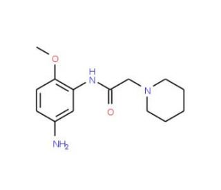 N-(5-Amino-2-methoxy-phenyl)-2-piperidin-1-yl-acetamide (CAS 436090-50-5) - chemical structure image