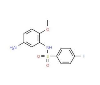 N-(5-Amino-2-methoxy-phenyl)-4-fluoro-benzenesulfonamide - chemical structure image