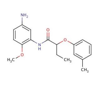 N-(5-Amino-2-methoxyphenyl)-2-(3-methylphenoxy)-butanamide - chemical structure image