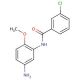 N-(5-Amino-2-methoxyphenyl)-3-chlorobenzamide - chemical structure image