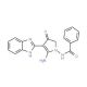N-[5-Amino-4-(1H-benzoimidazol-2-yl)-3-oxo-2,3-dihydro-pyrrol-1-yl]-benzamide - chemical structure image
