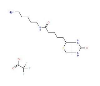 N-(5-Aminopentyl)biotinamide trifluoroacetate salt - chemical structure image