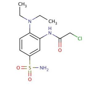N-[5-(aminosulfonyl)-2-(diethylamino)phenyl]-2-chloroacetamide (CAS 923168-91-6) - chemical structure image